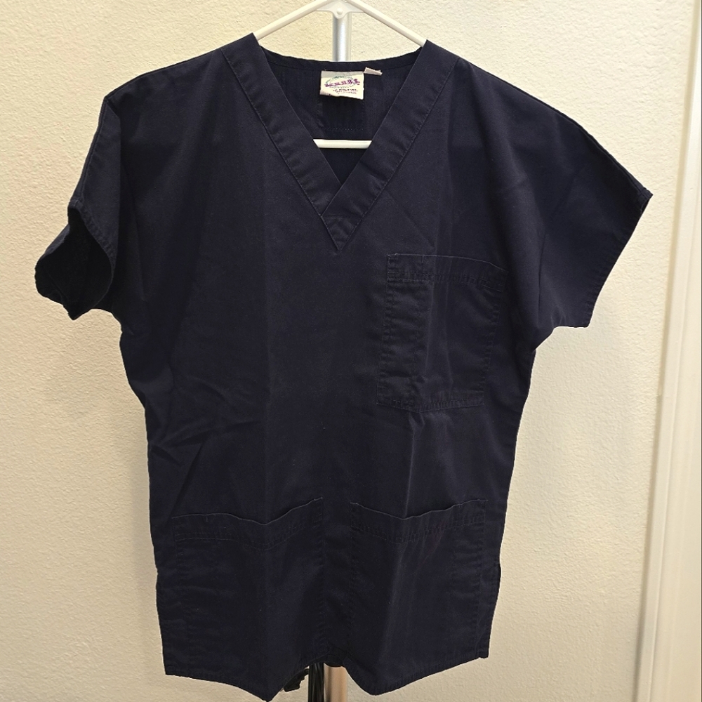 SCRUBS Navy Blue Top